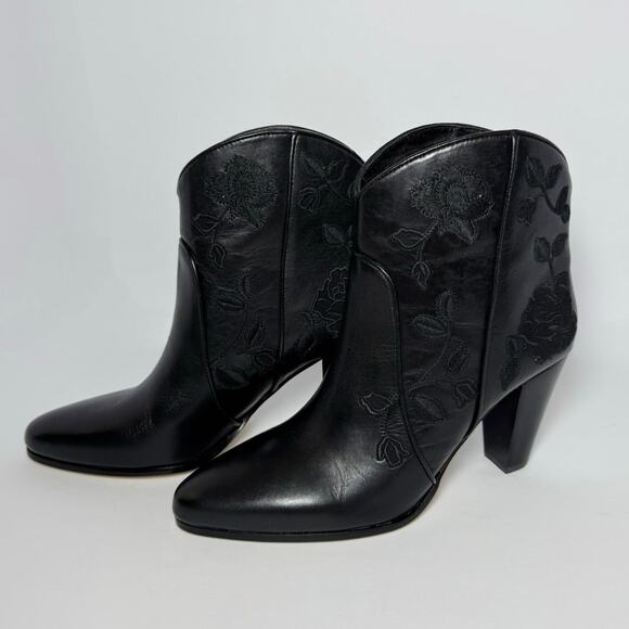 Kate Spade New York BLACK Embroidered Dalton Booties - NIB! - Picture 6 of 10